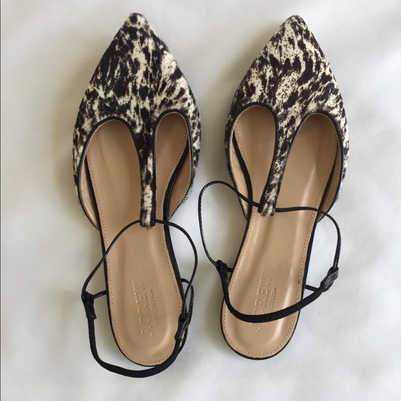 J. Crew Shoes - NWOT J Crew Women’s Calf hair Flats Sandals Size 7